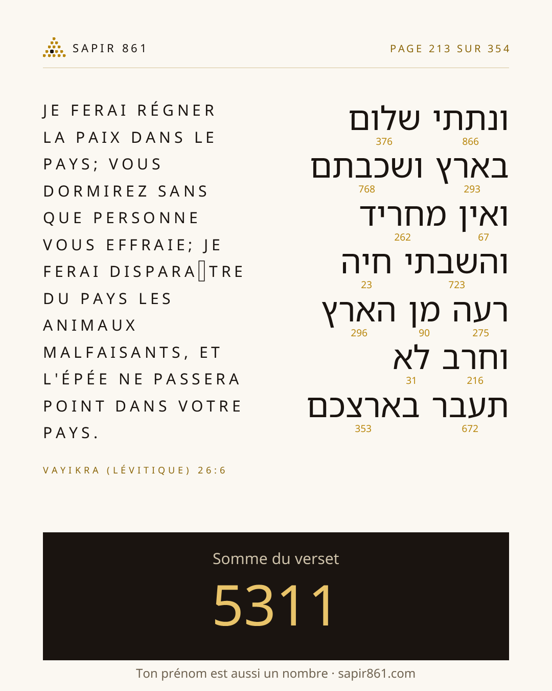 Carte du verset 213