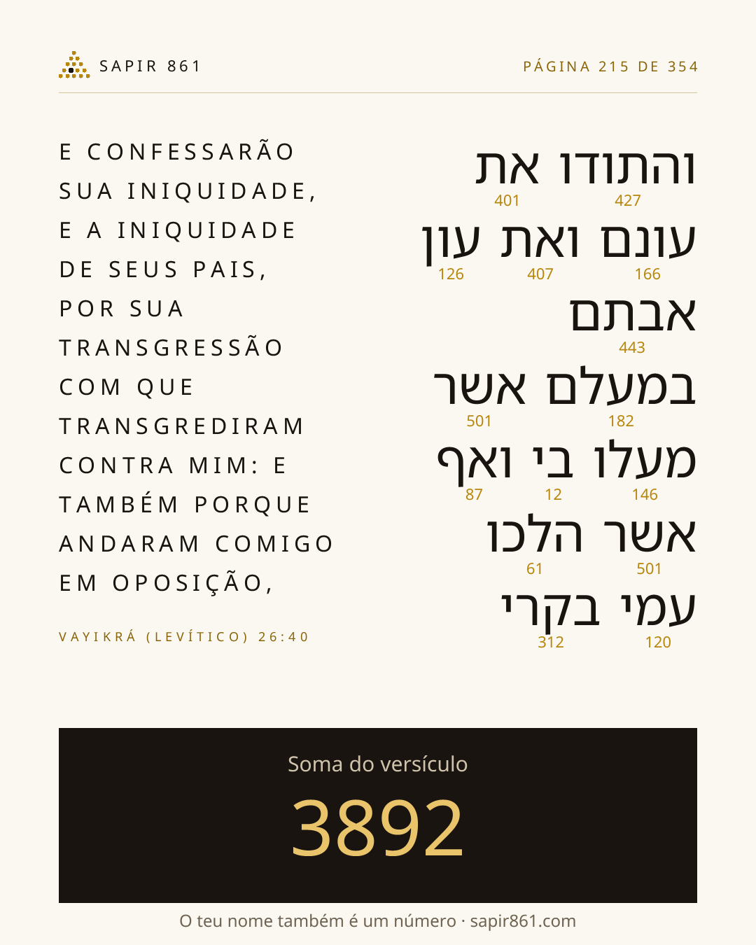 Cartão do versículo 215