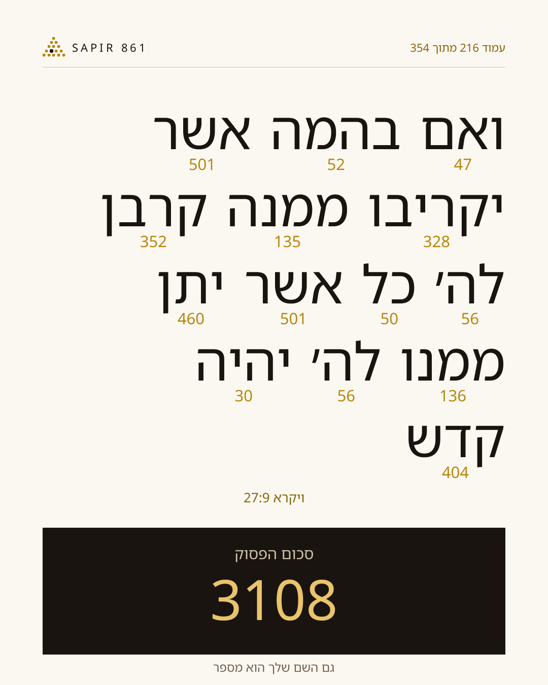 כרטיס פסוק 216