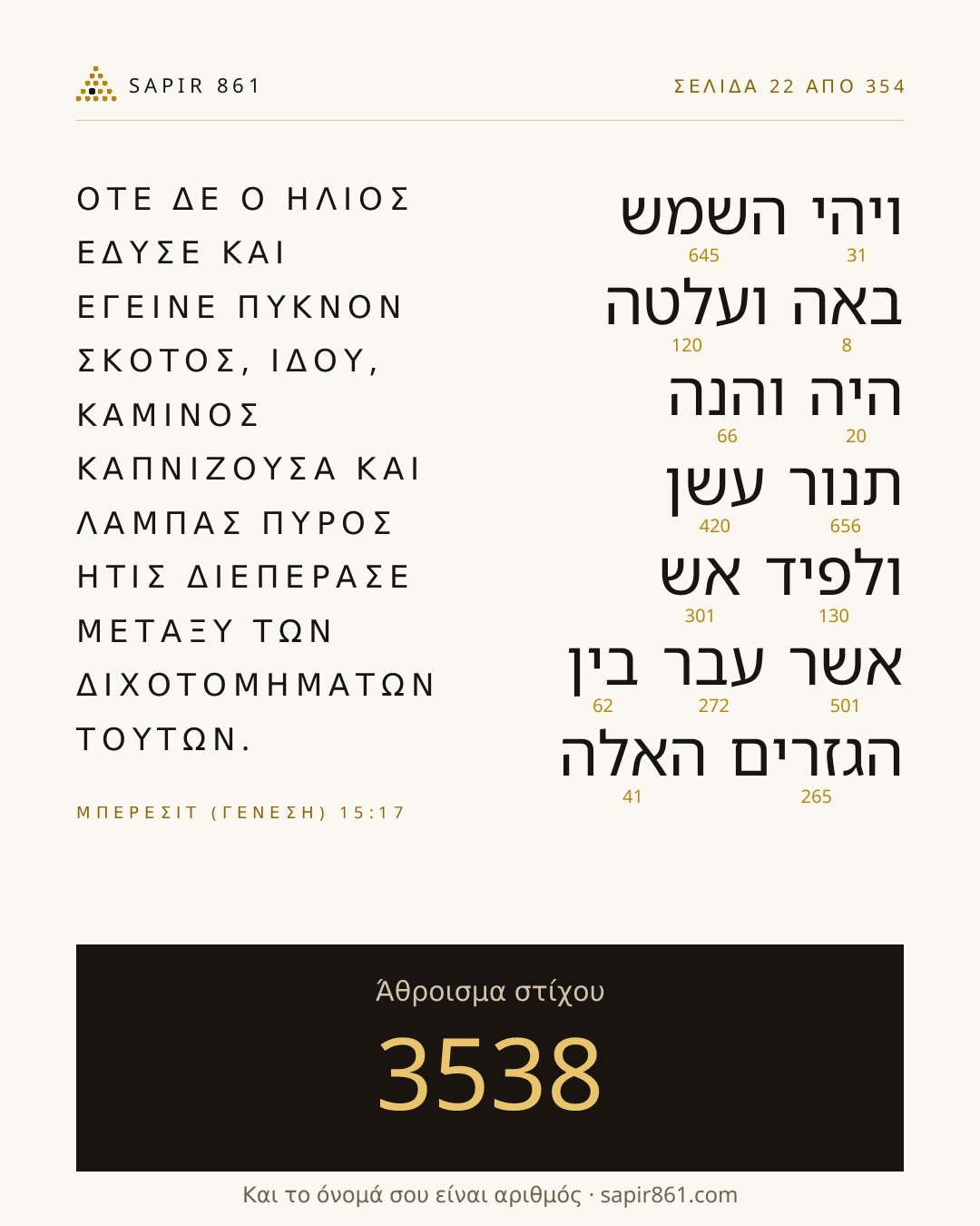 Κάρτα στίχου 22