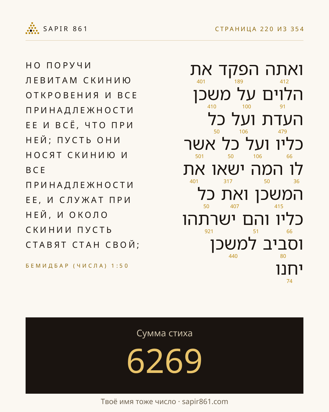 Карточка стиха 220