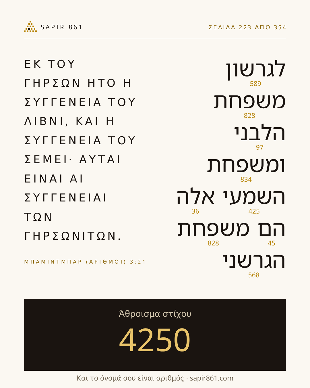 Κάρτα στίχου 223