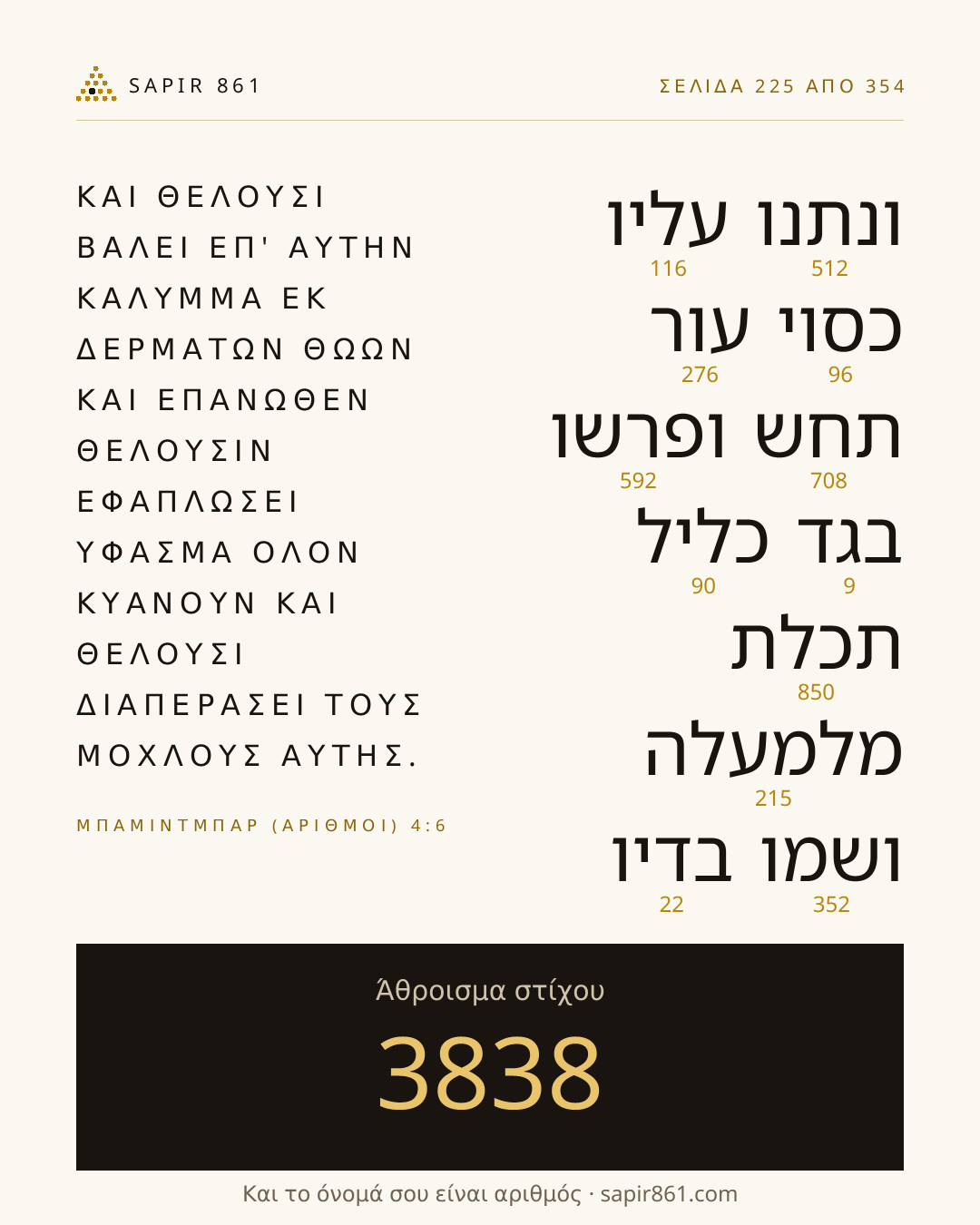 Κάρτα στίχου 225
