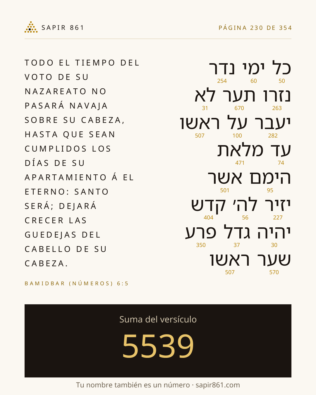 Tarjeta del versículo 230