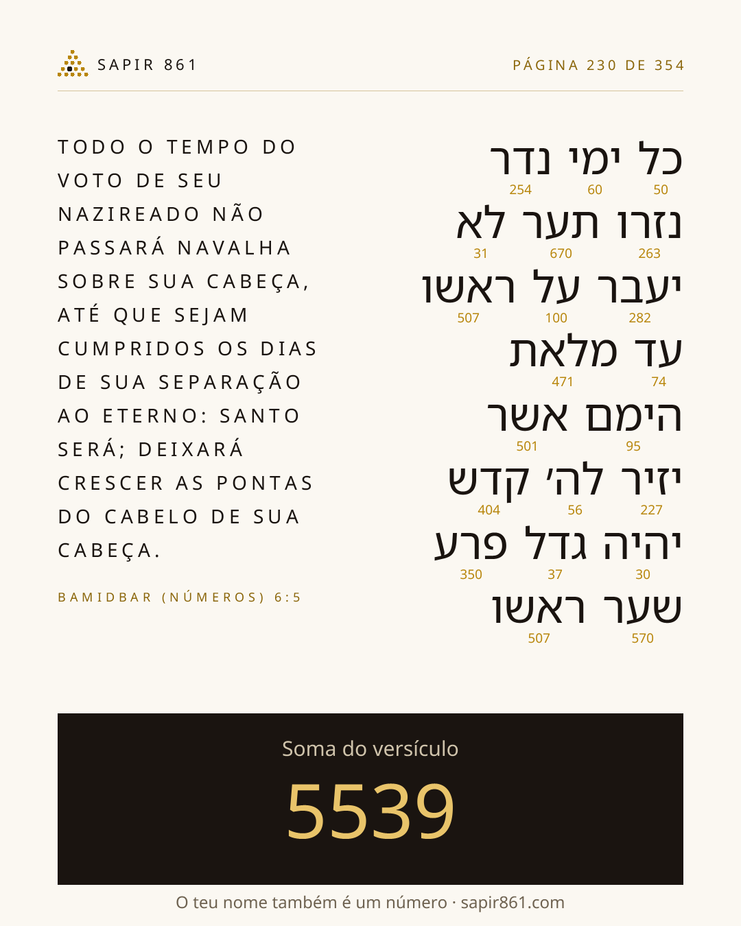 Cartão do versículo 230
