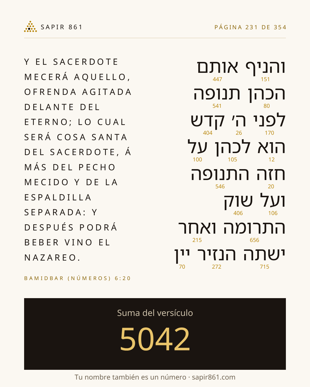 Tarjeta del versículo 231