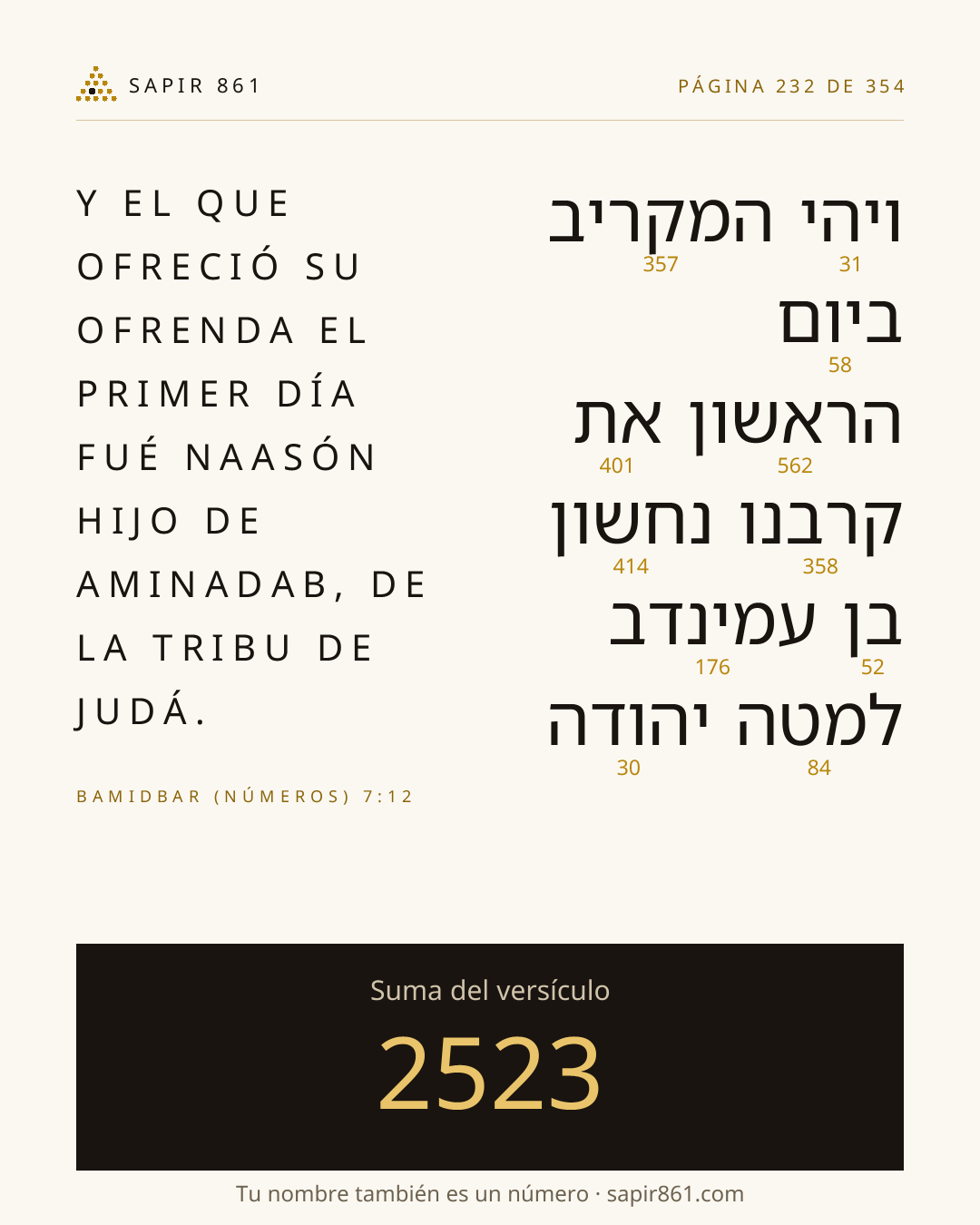 Tarjeta del versículo 232