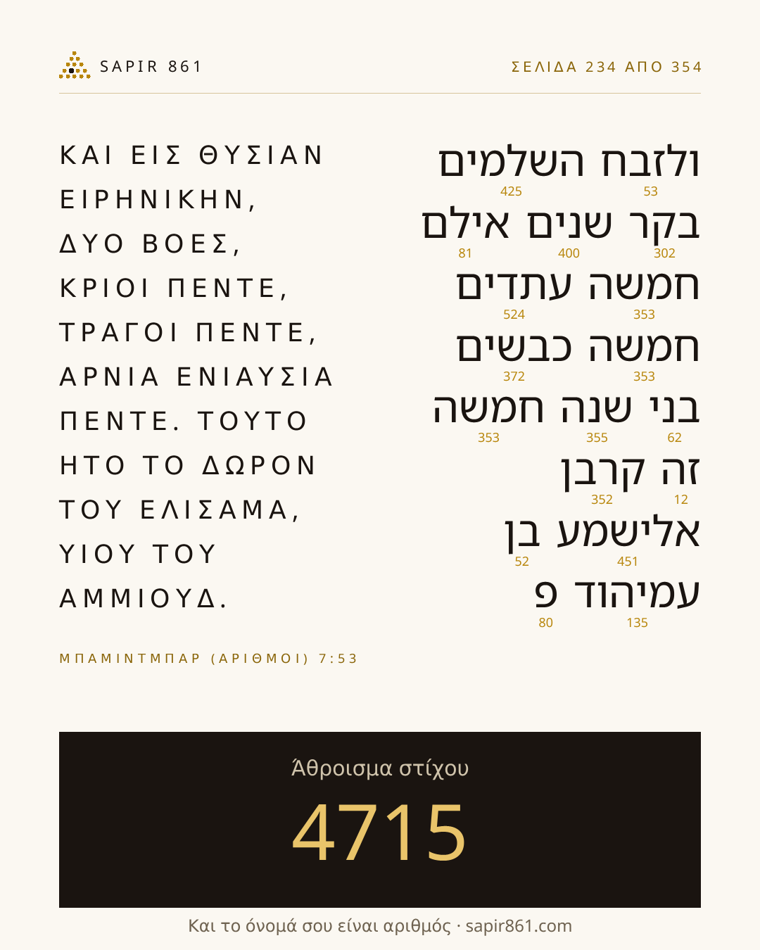 Κάρτα στίχου 234