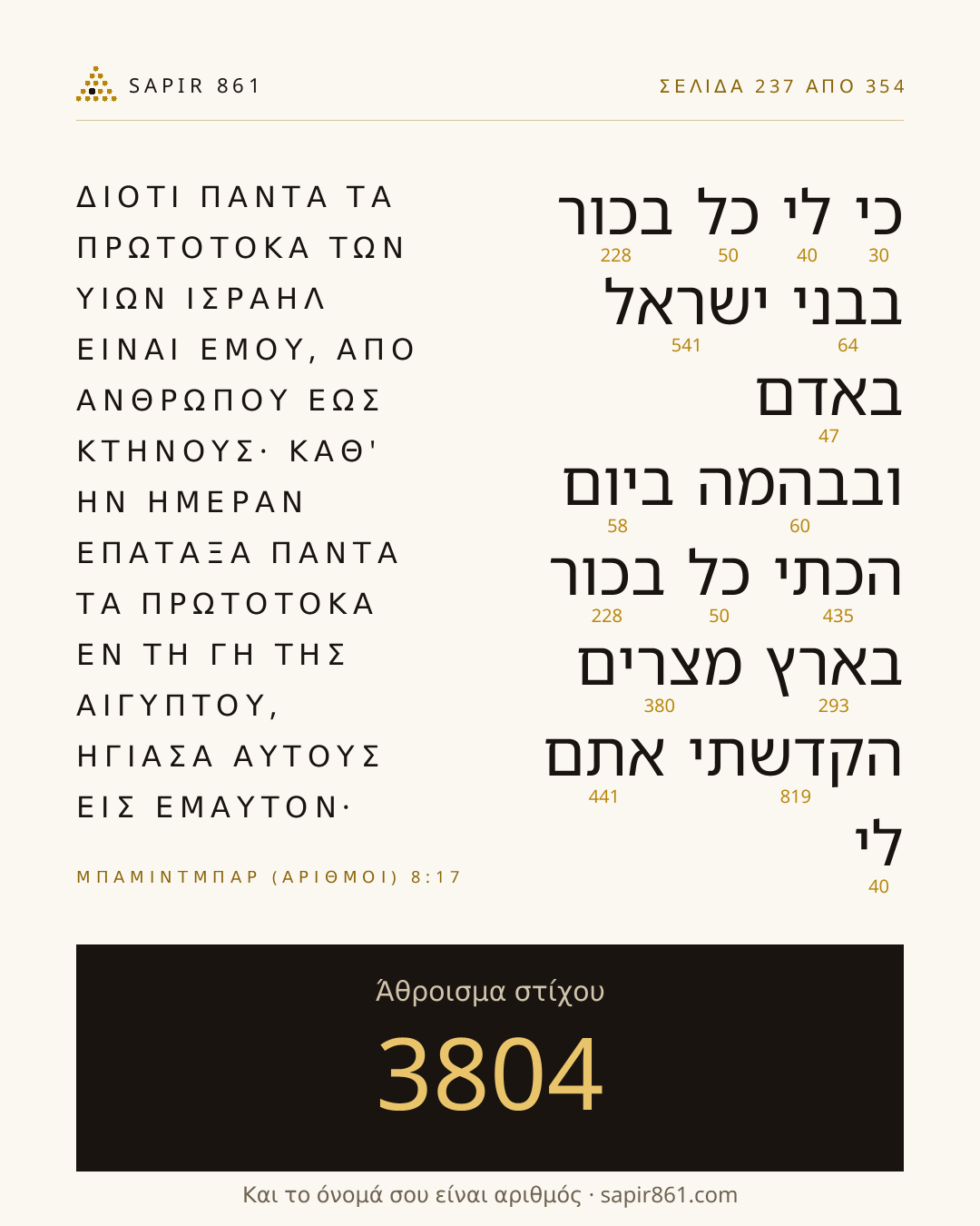 Κάρτα στίχου 237