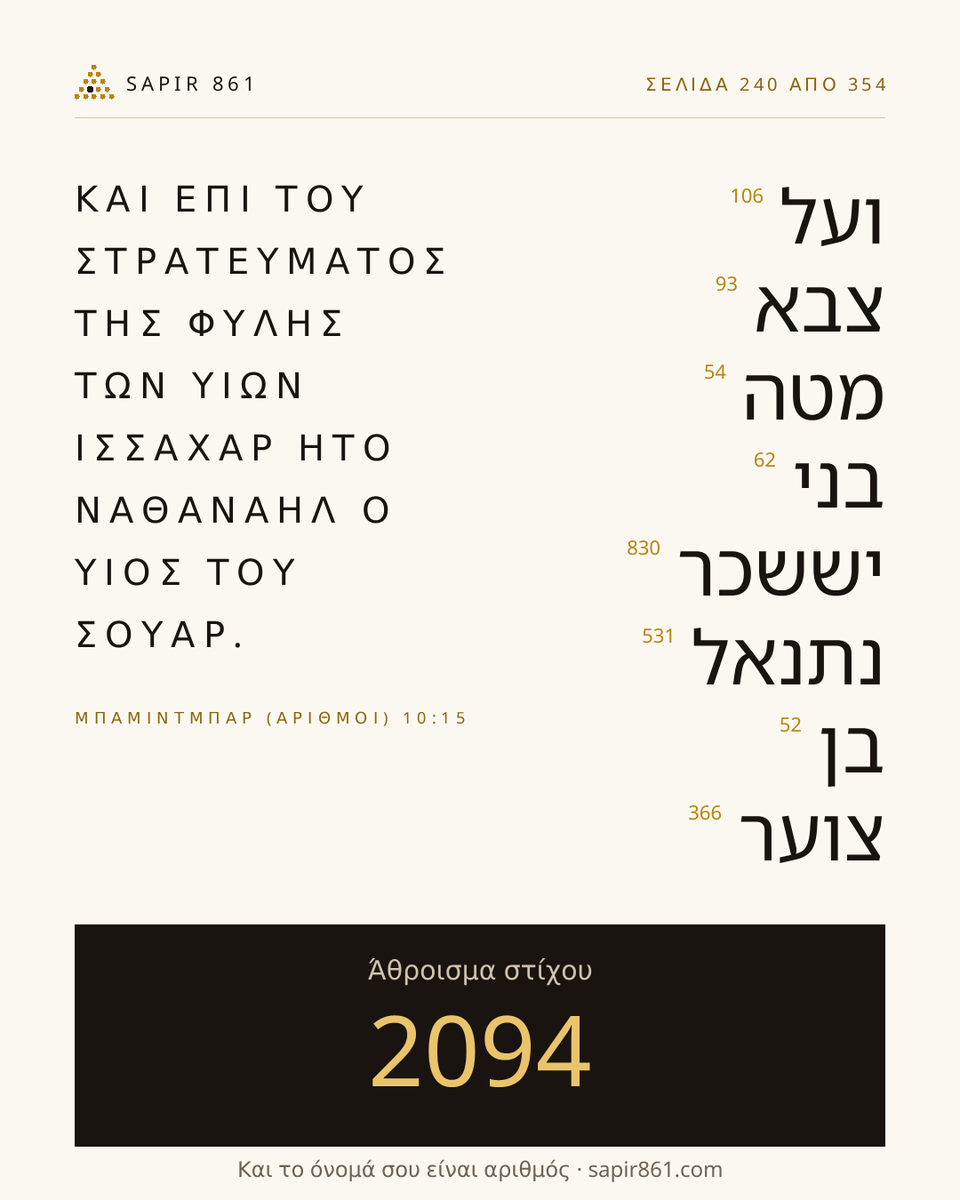 Κάρτα στίχου 240