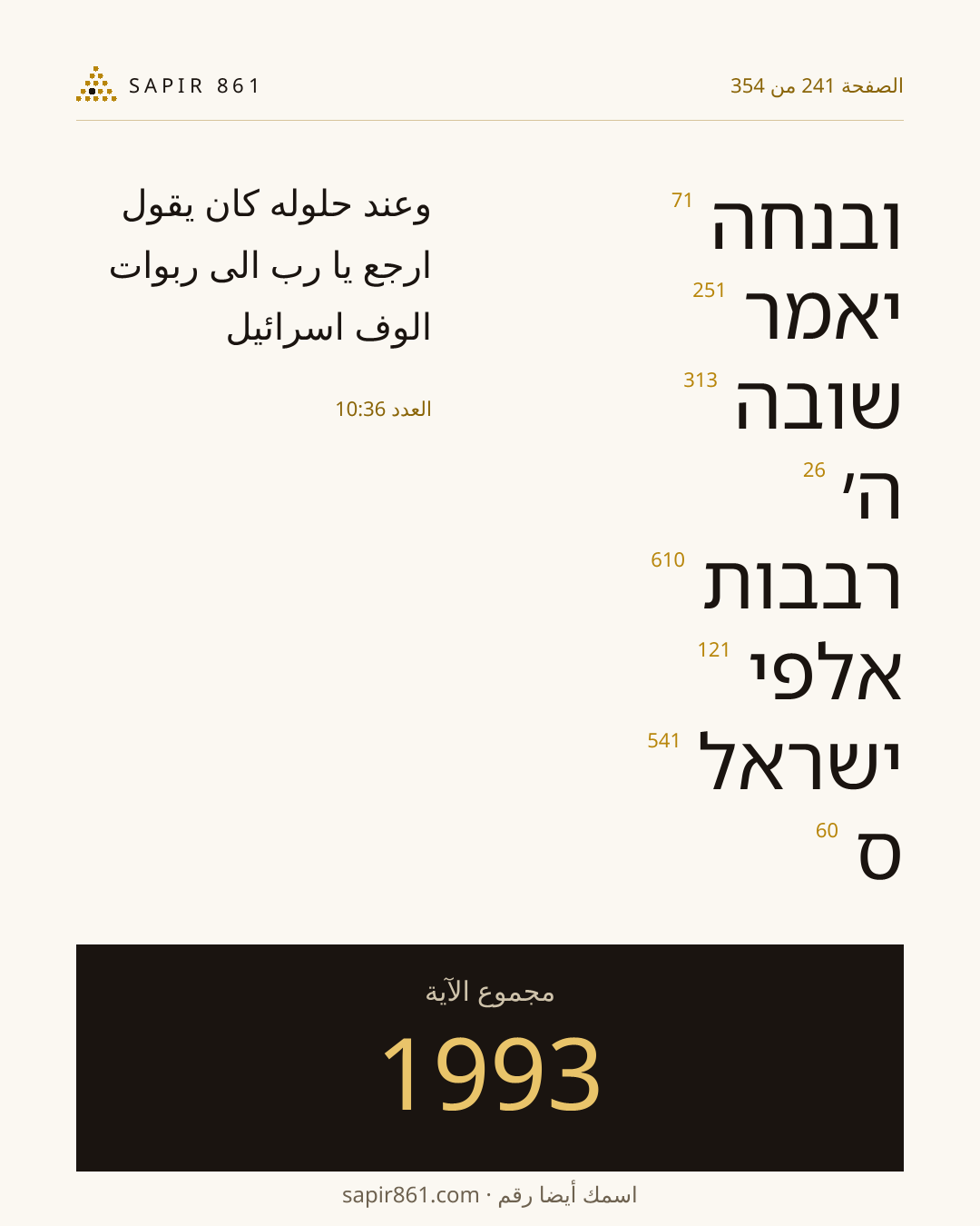 بطاقة الآية 241