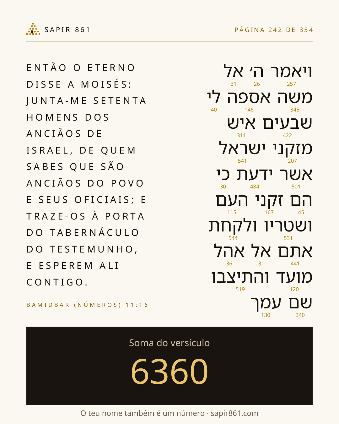 Cartão do versículo 242