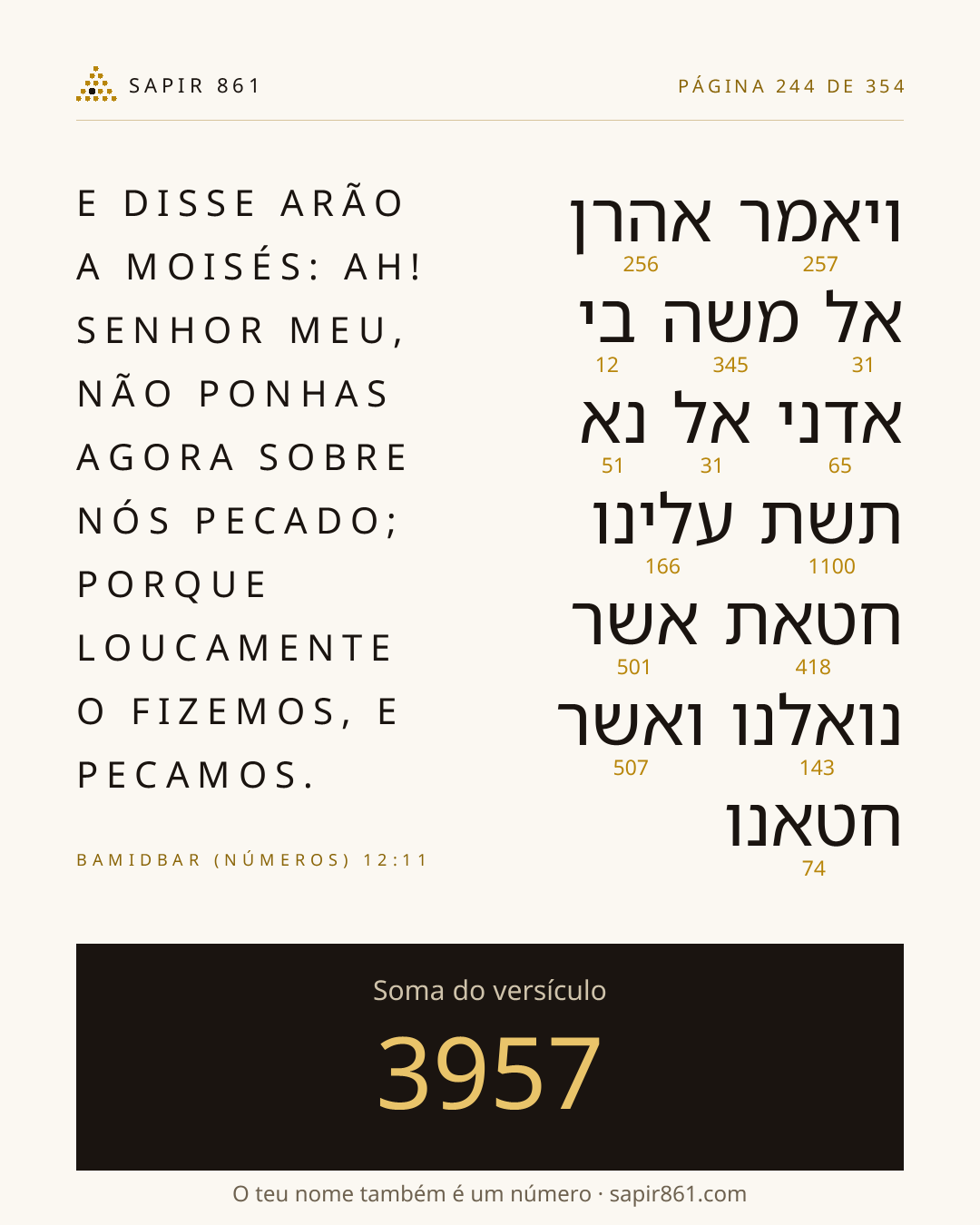 Cartão do versículo 244