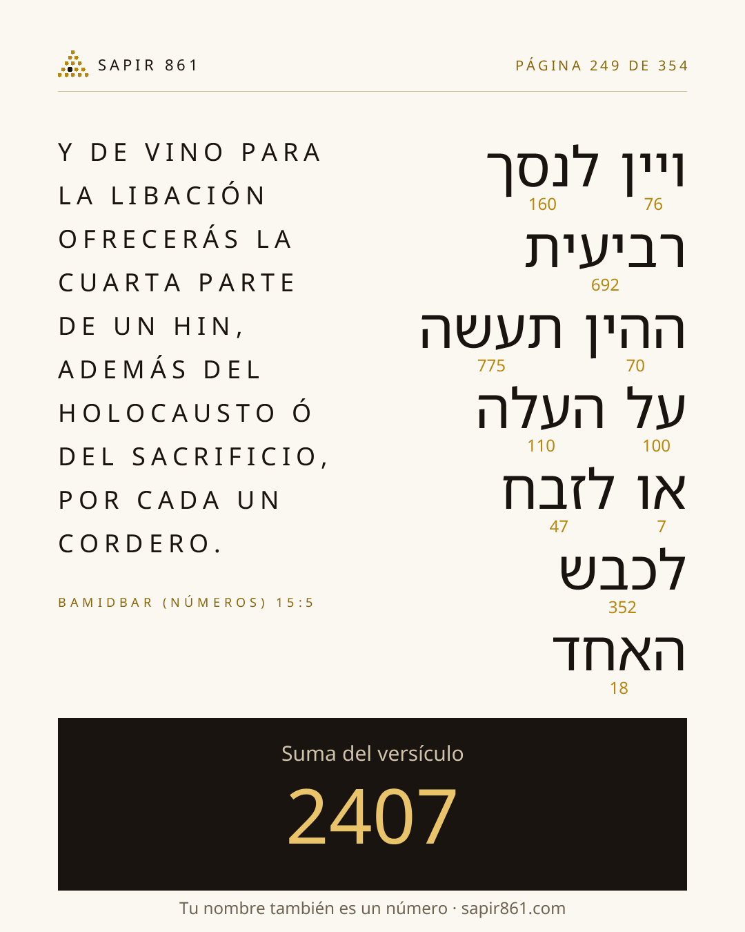 Tarjeta del versículo 249