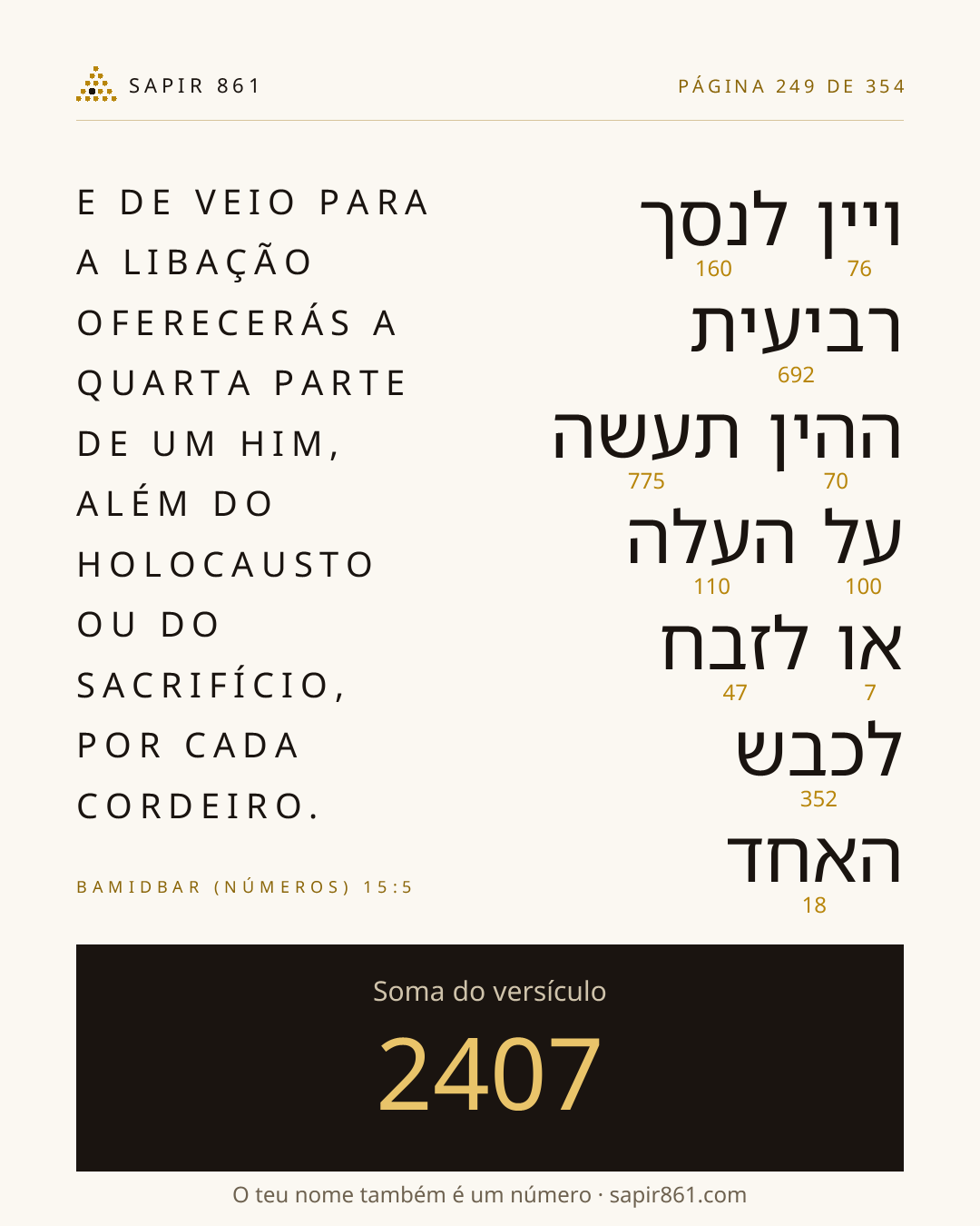 Cartão do versículo 249