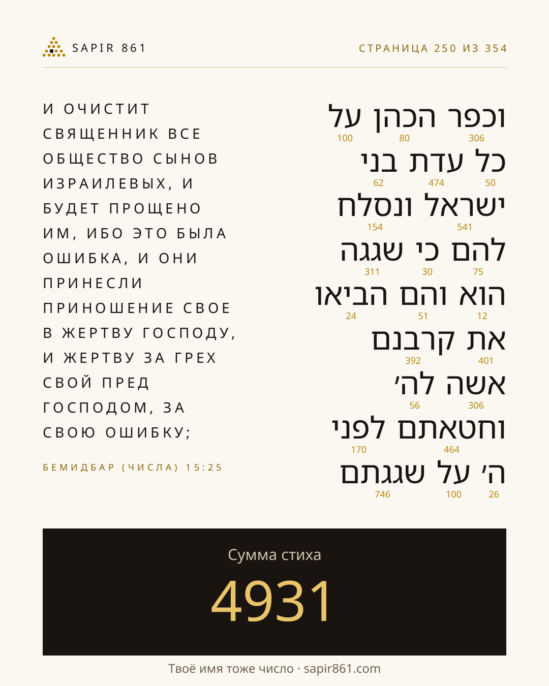 Карточка стиха 250