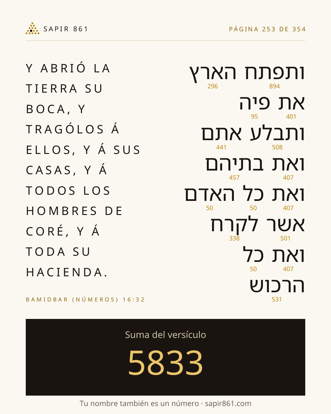 Tarjeta del versículo 253