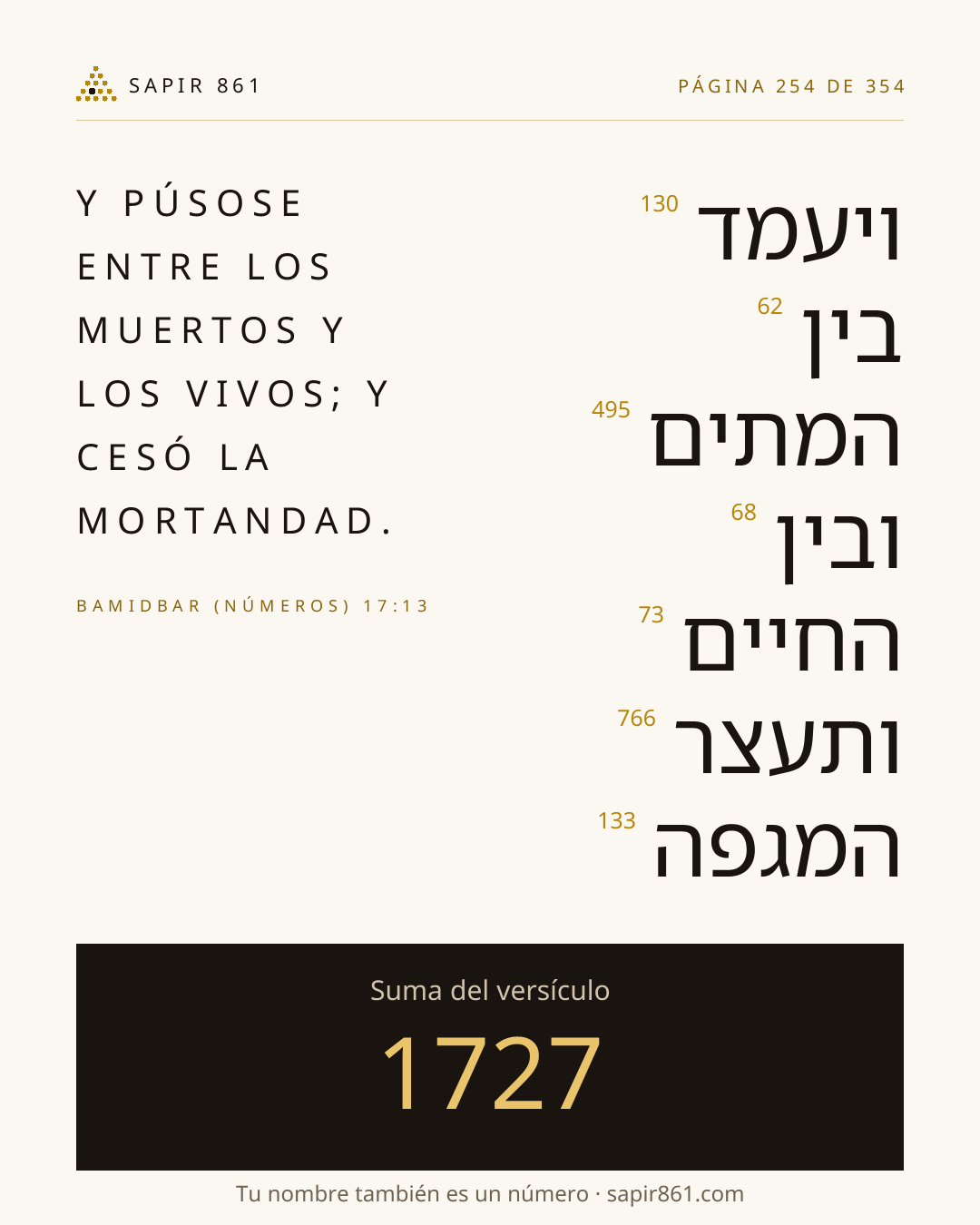 Tarjeta del versículo 254