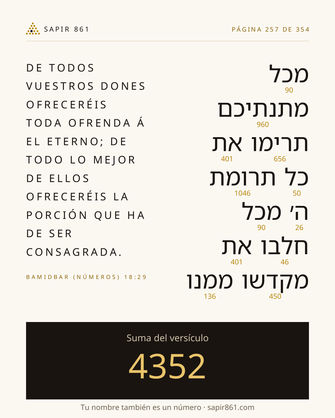 Tarjeta del versículo 257