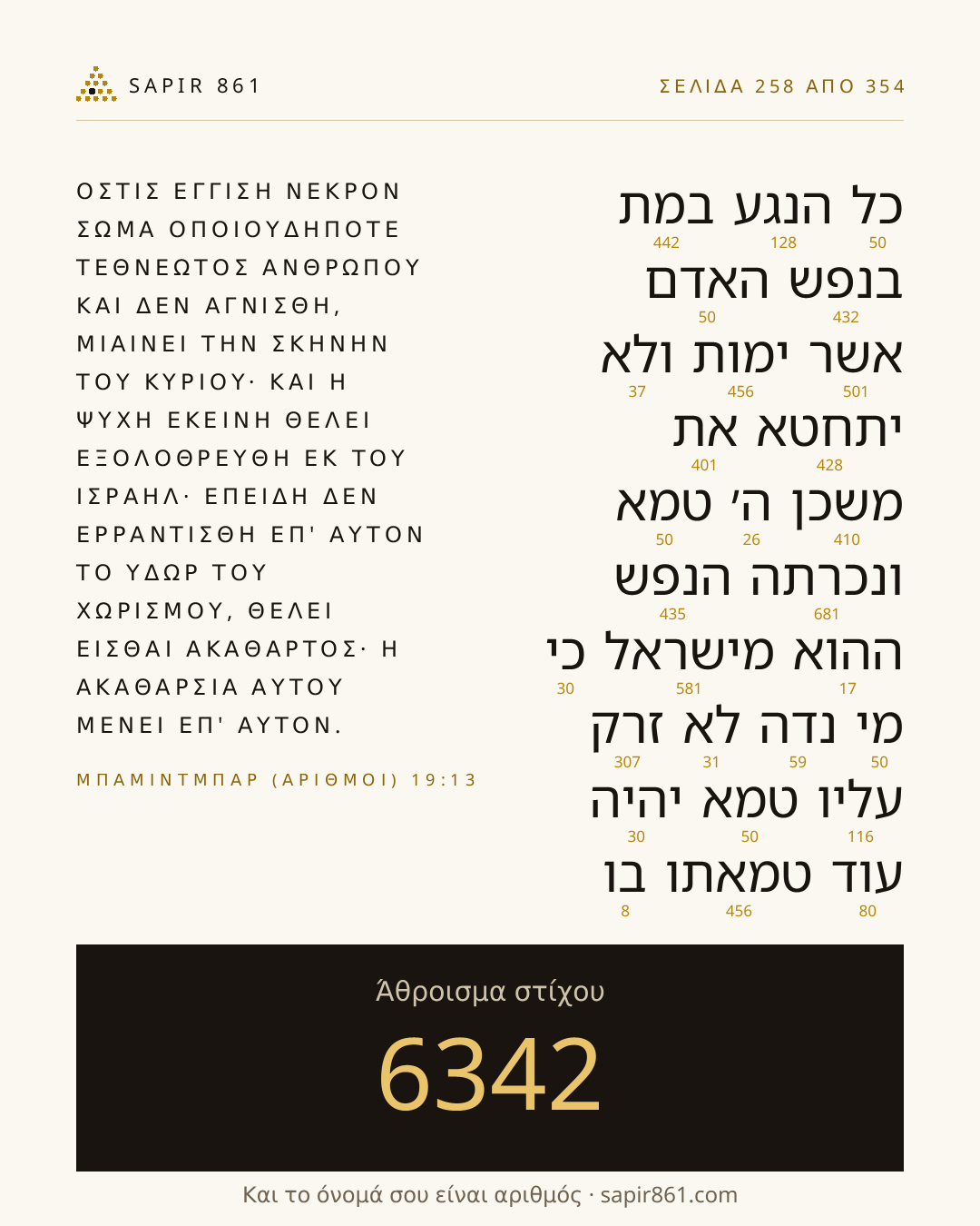Κάρτα στίχου 258