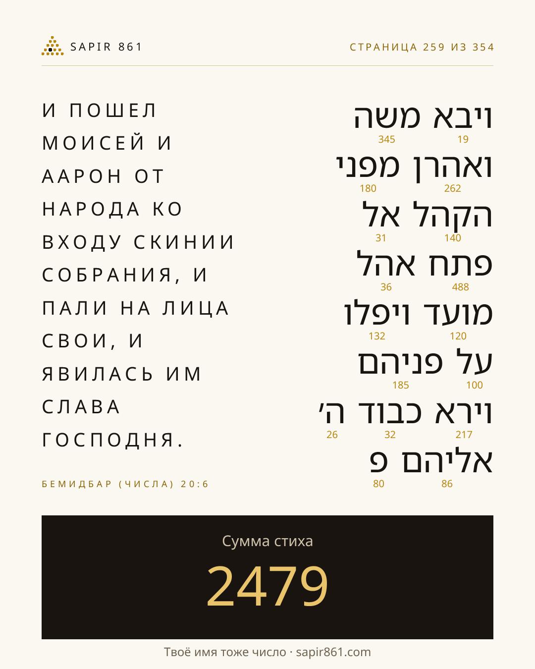 Карточка стиха 259