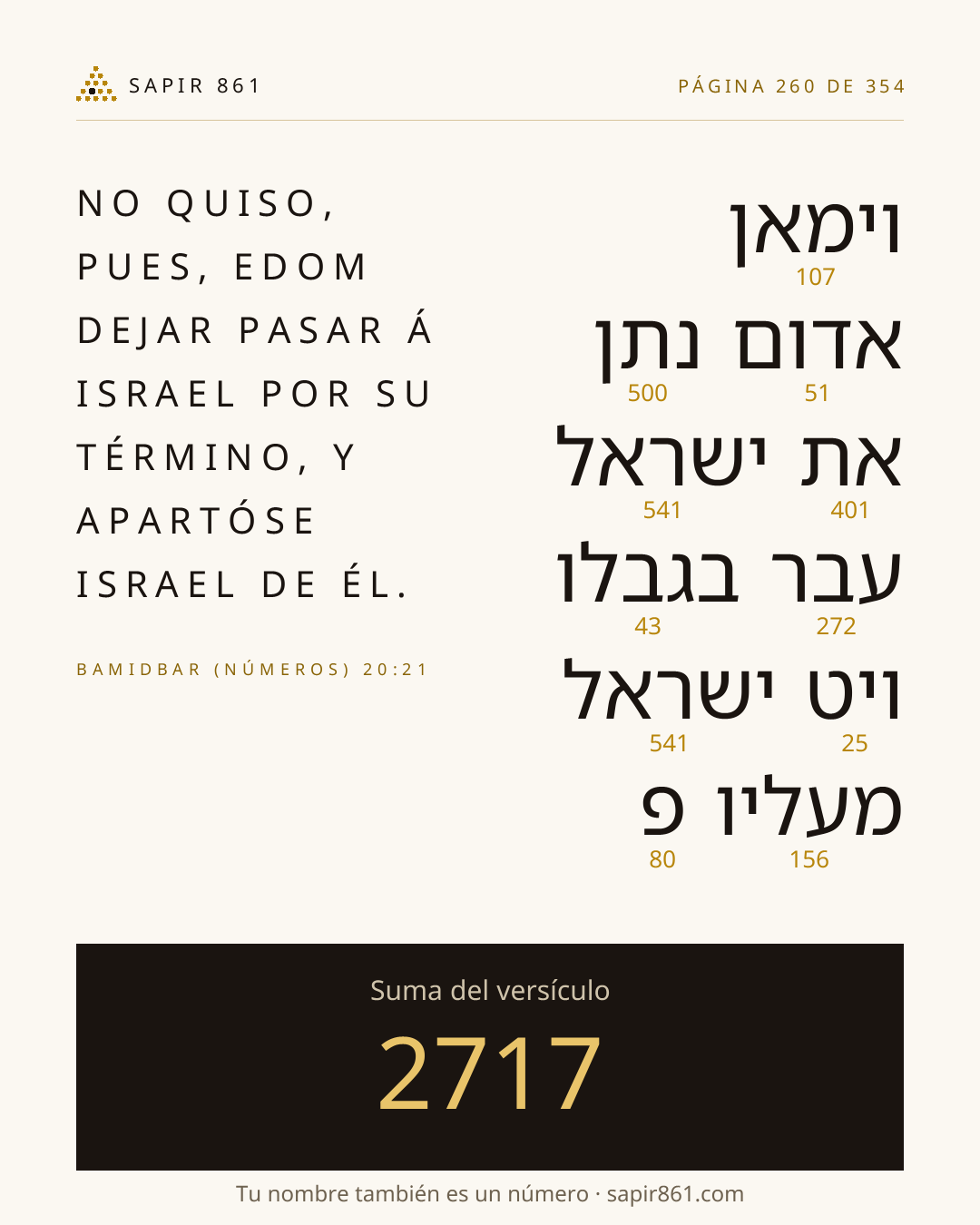 Tarjeta del versículo 260
