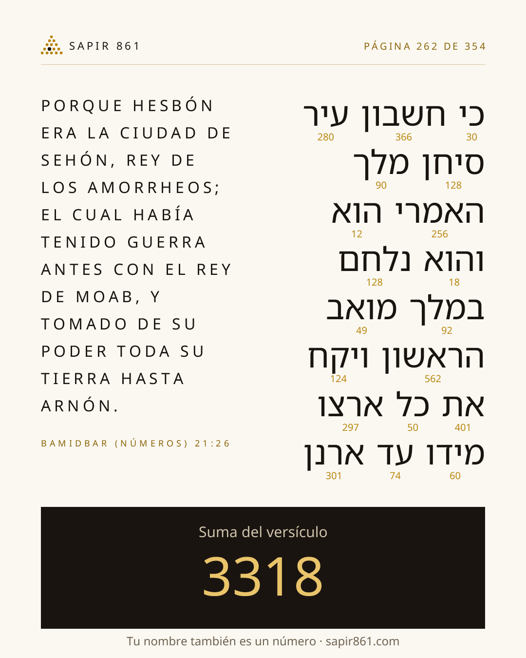 Tarjeta del versículo 262