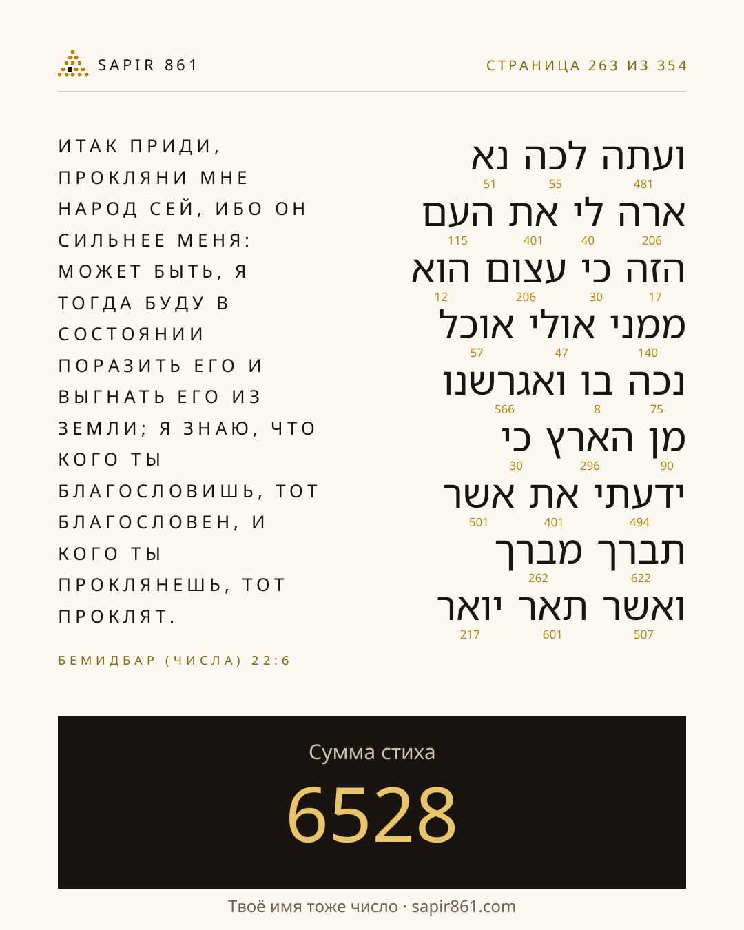 Карточка стиха 263