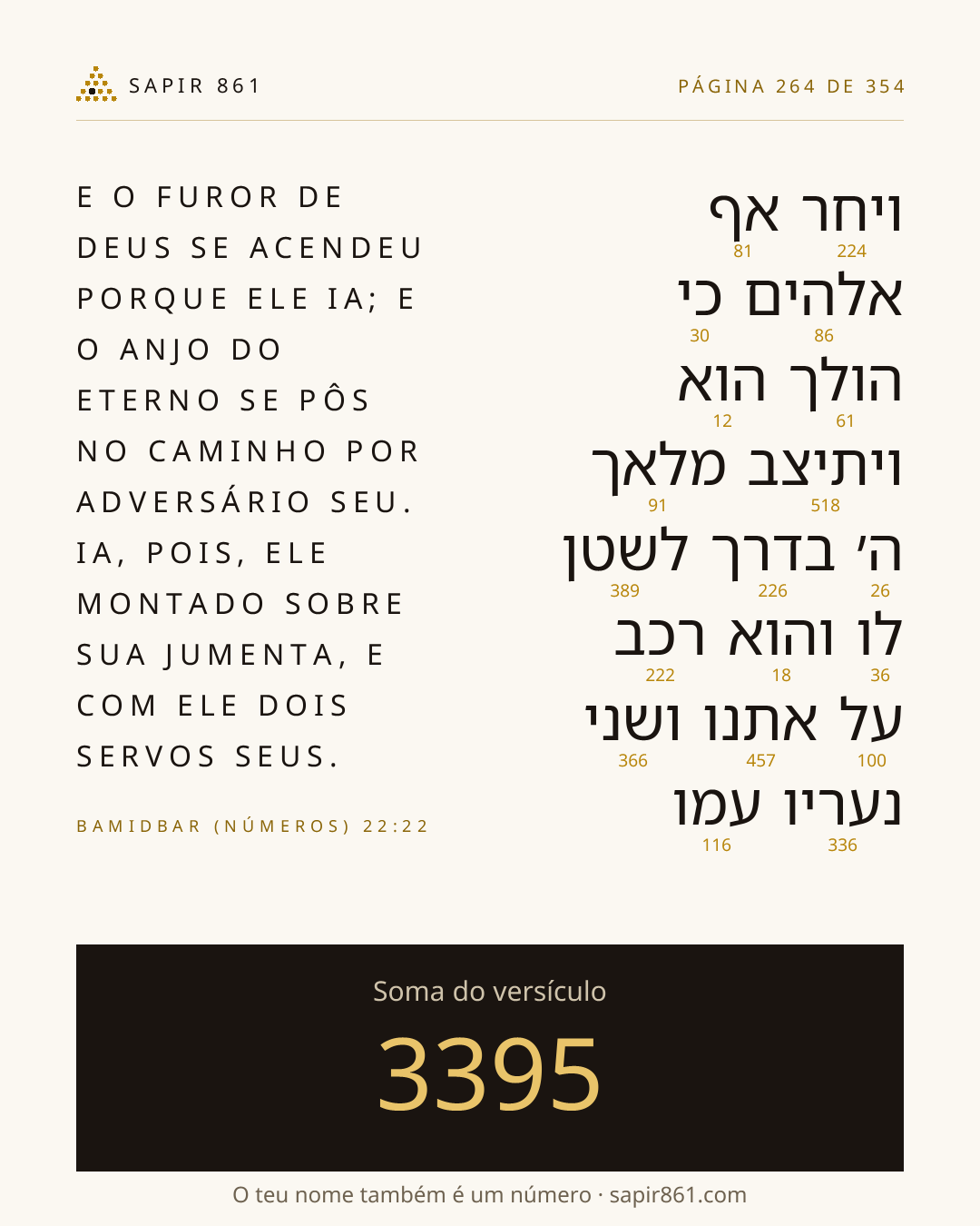 Cartão do versículo 264