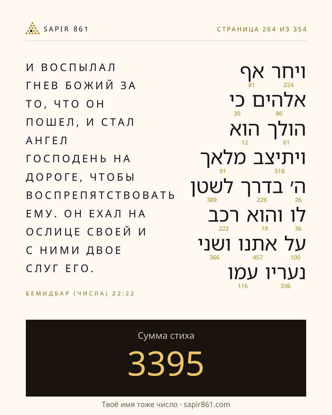 Карточка стиха 264