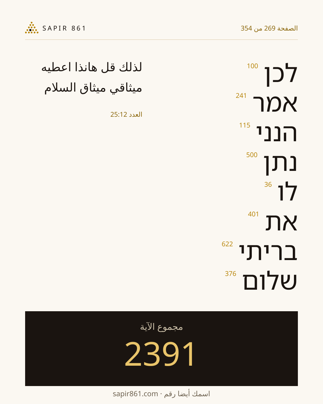 بطاقة الآية 269