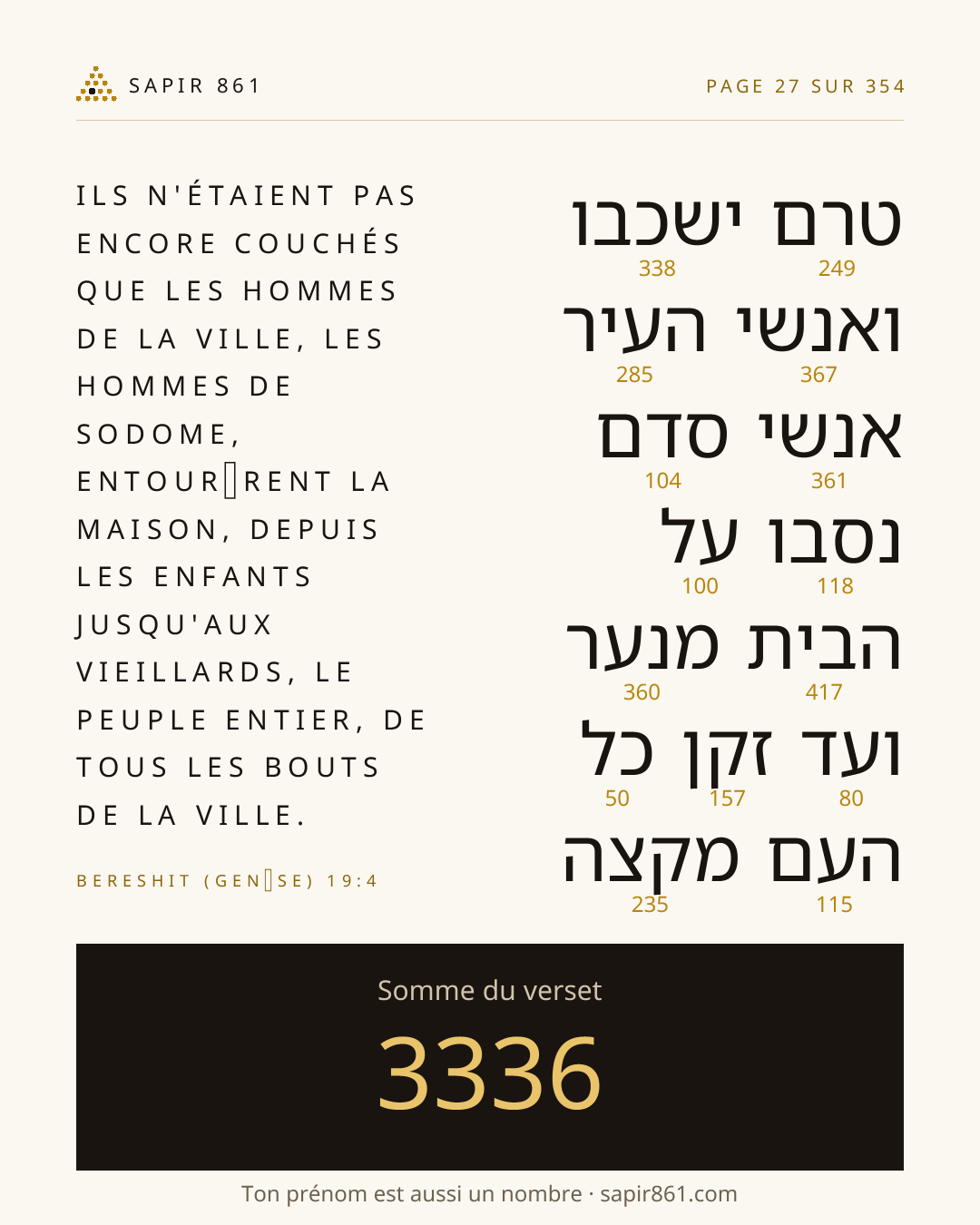 Carte du verset 27