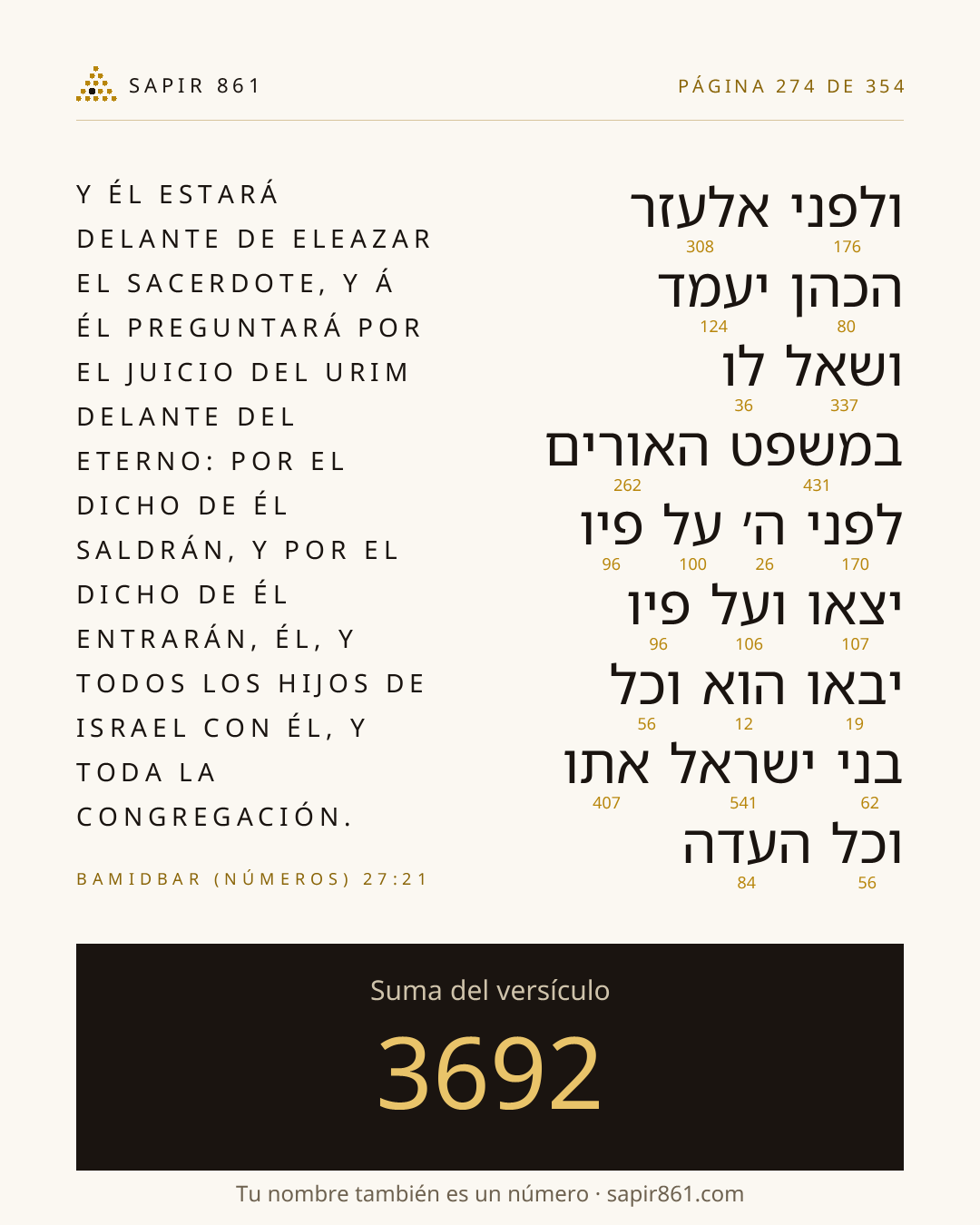 Tarjeta del versículo 274