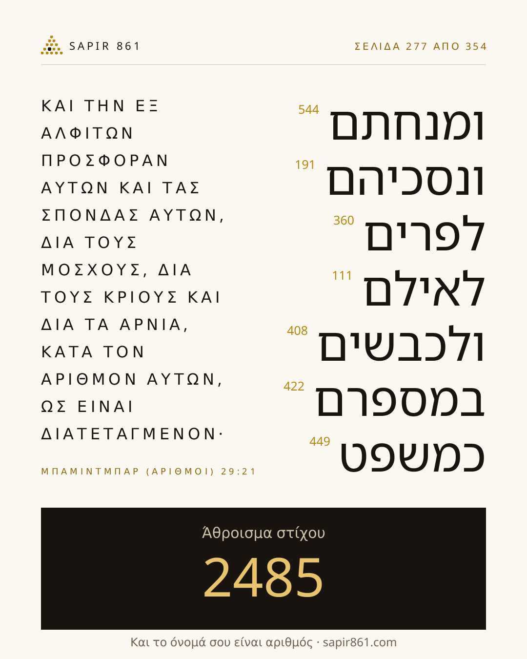 Κάρτα στίχου 277