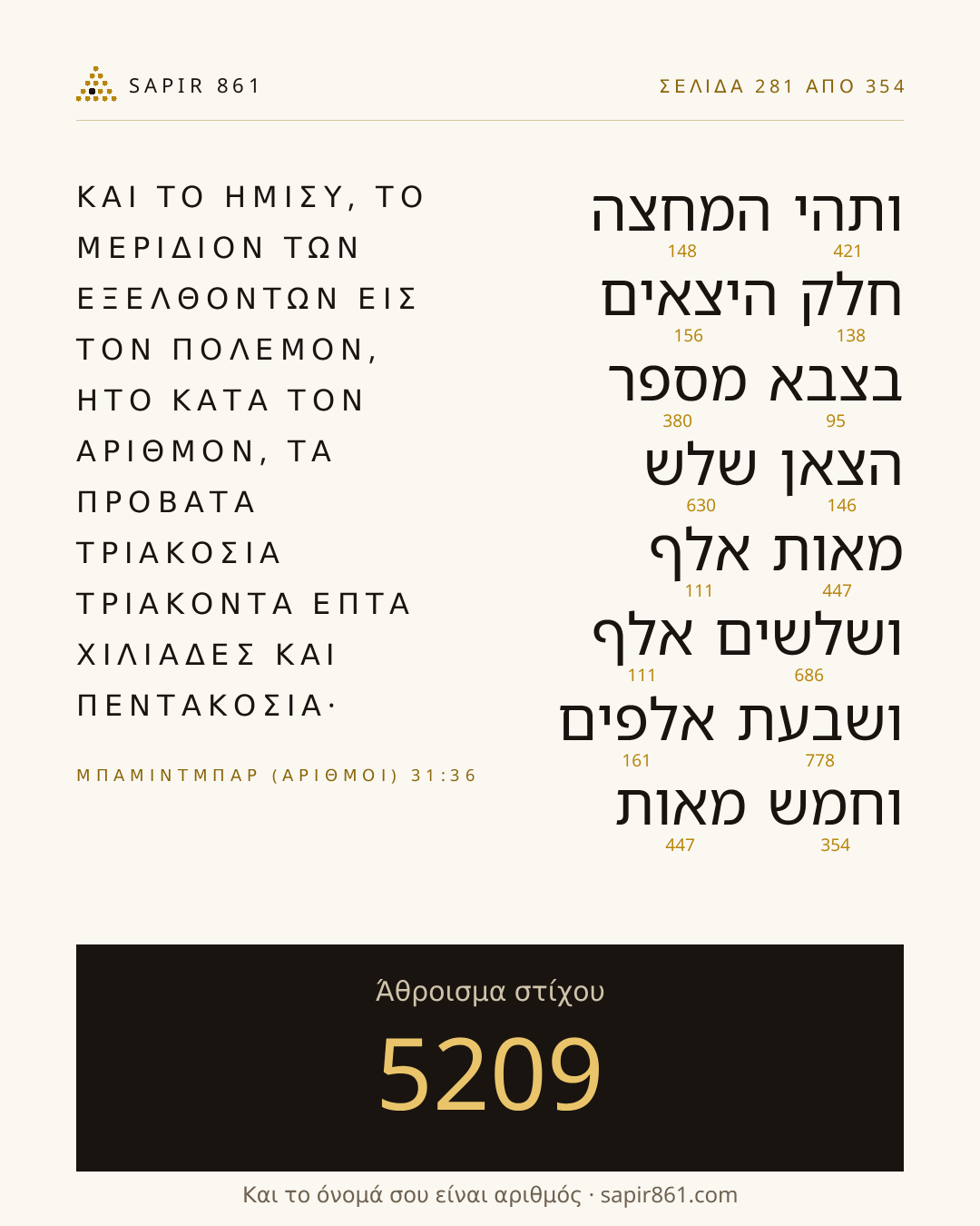 Κάρτα στίχου 281