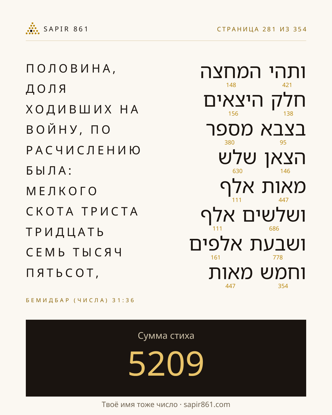 Карточка стиха 281