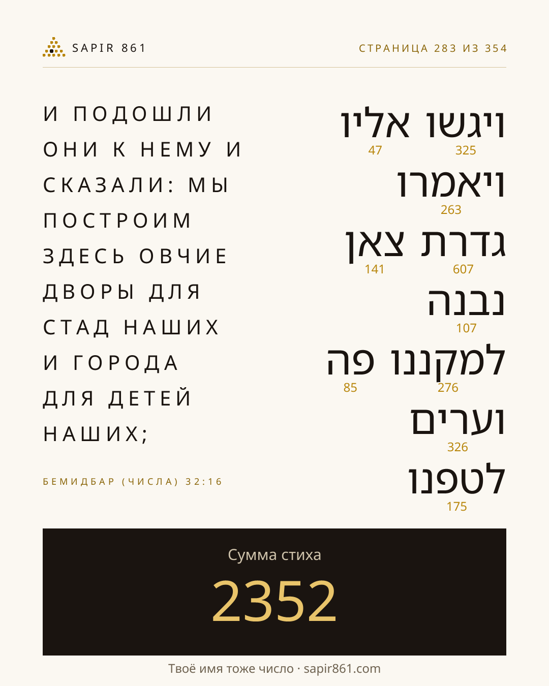 Карточка стиха 283