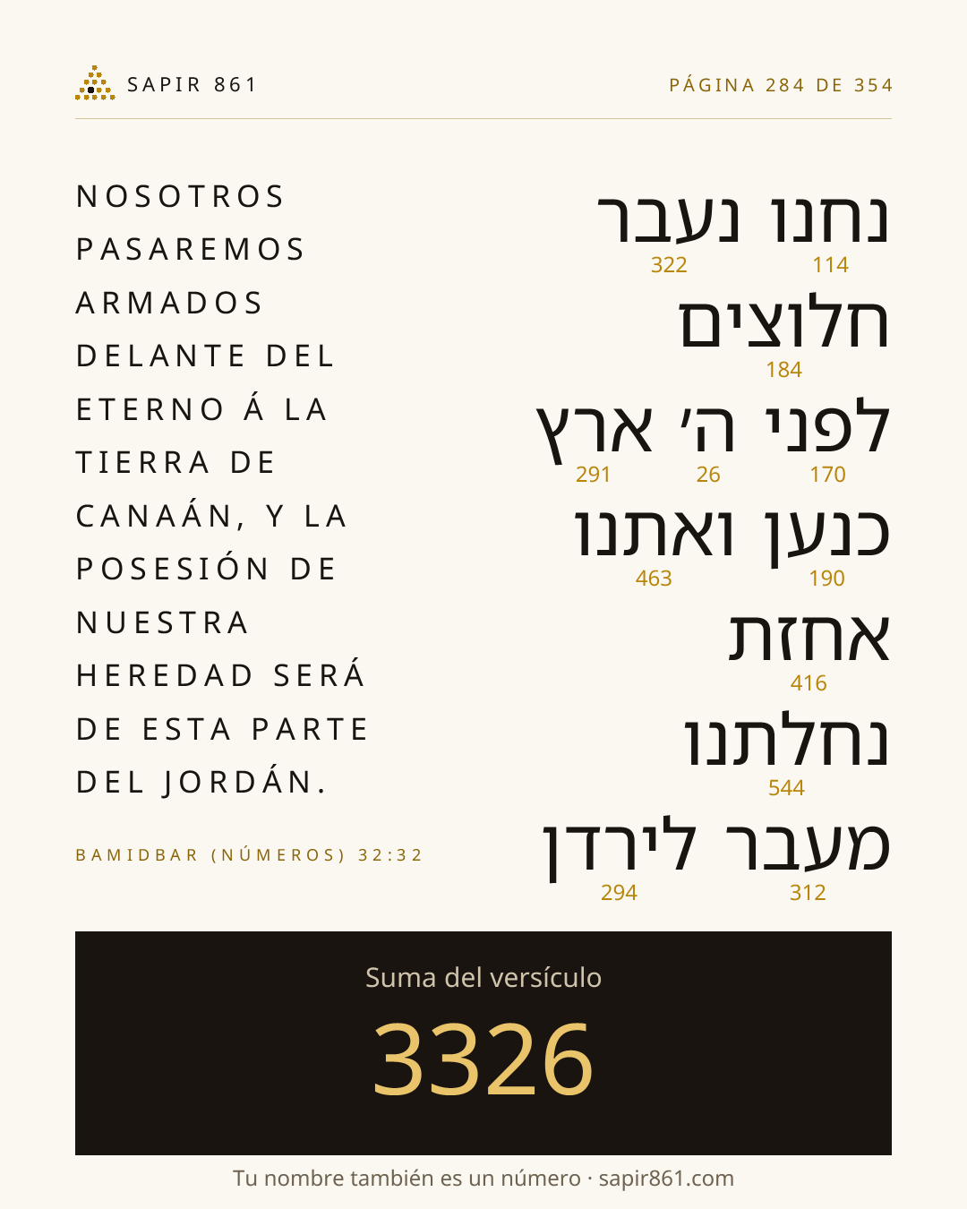 Tarjeta del versículo 284
