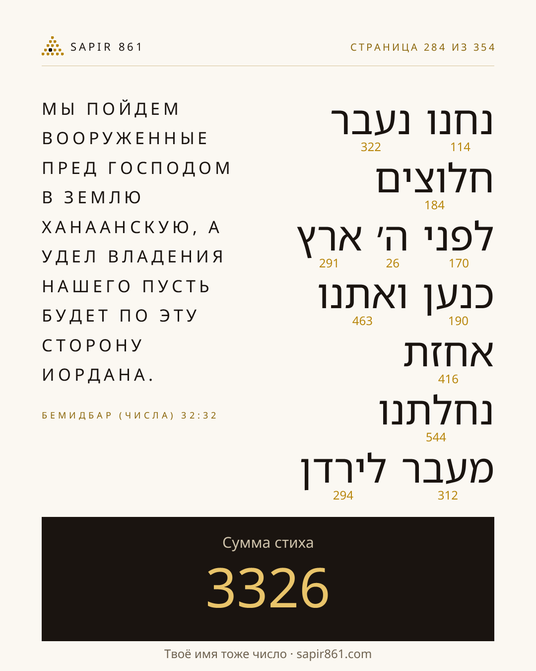 Карточка стиха 284