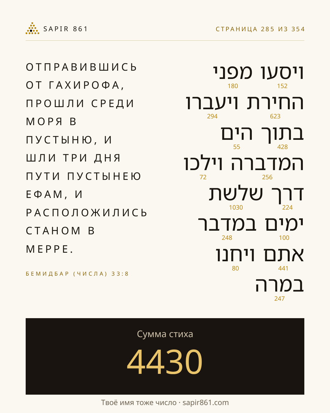 Карточка стиха 285