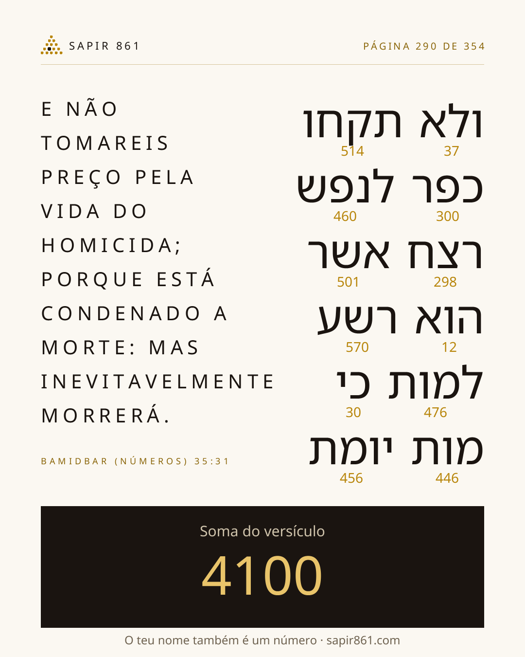 Cartão do versículo 290
