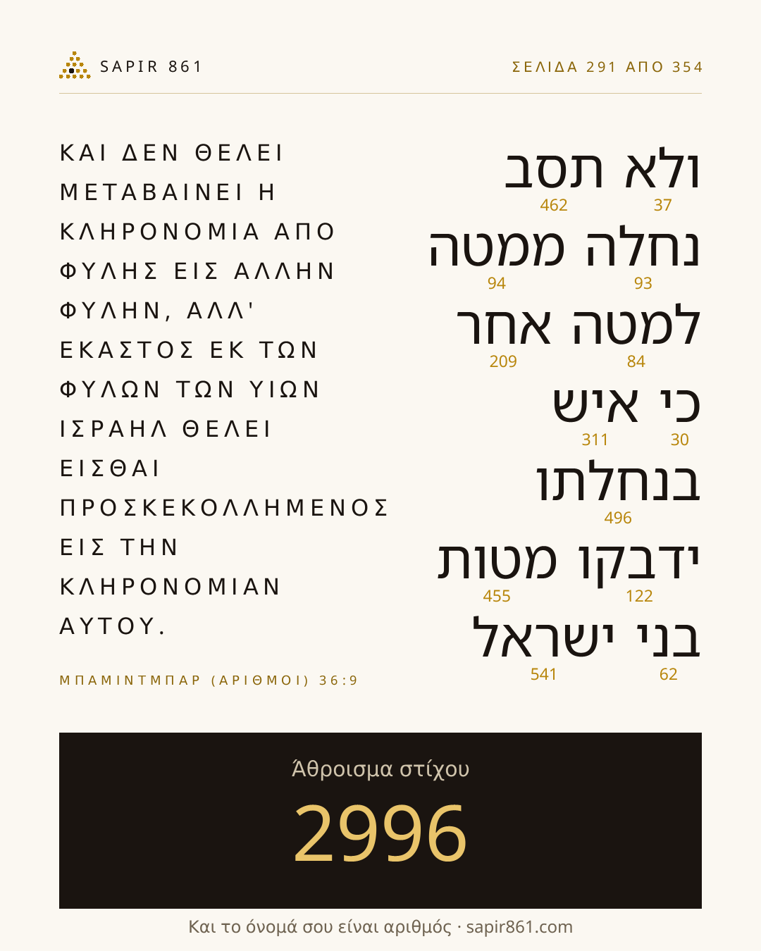 Κάρτα στίχου 291