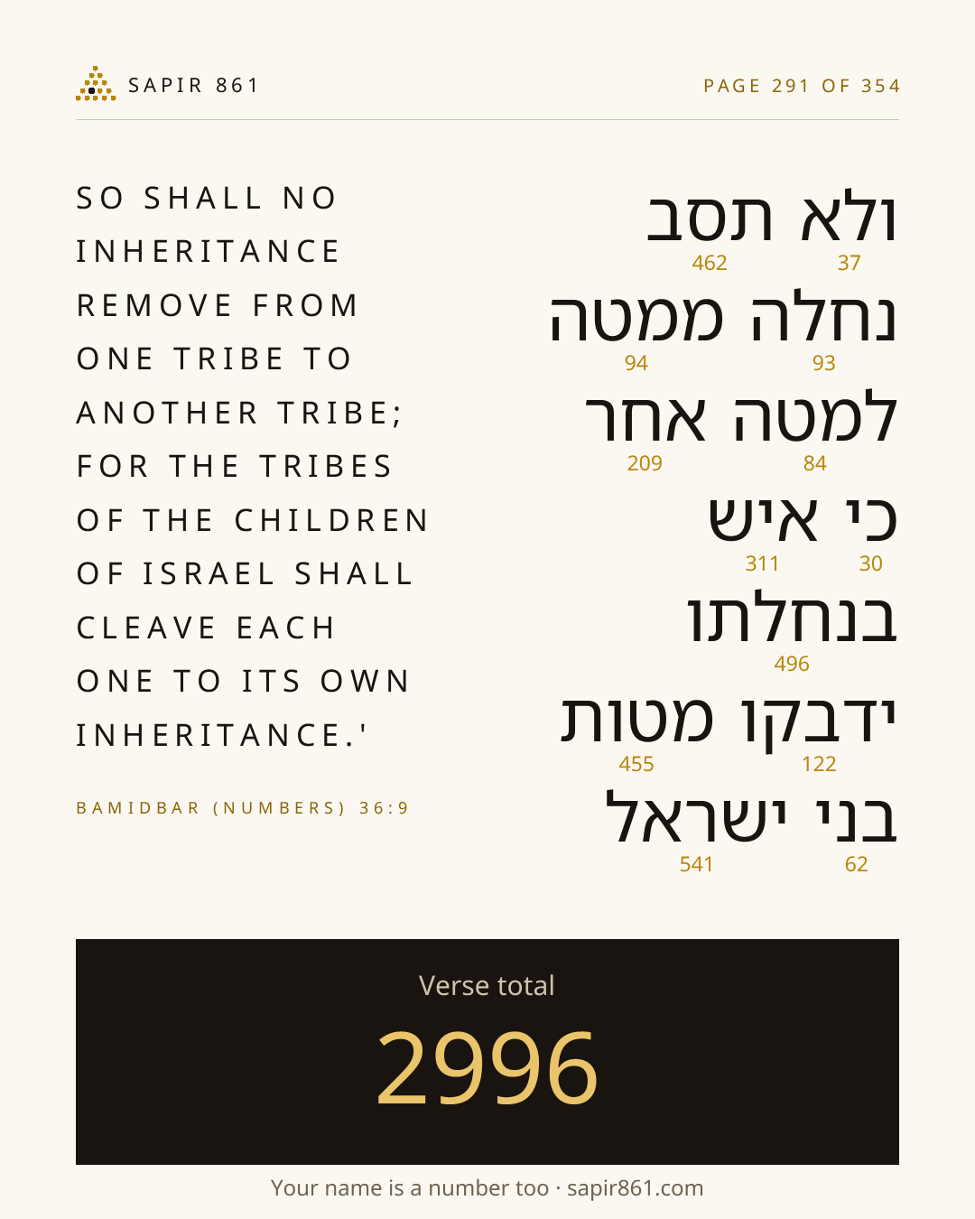 Verse card 291
