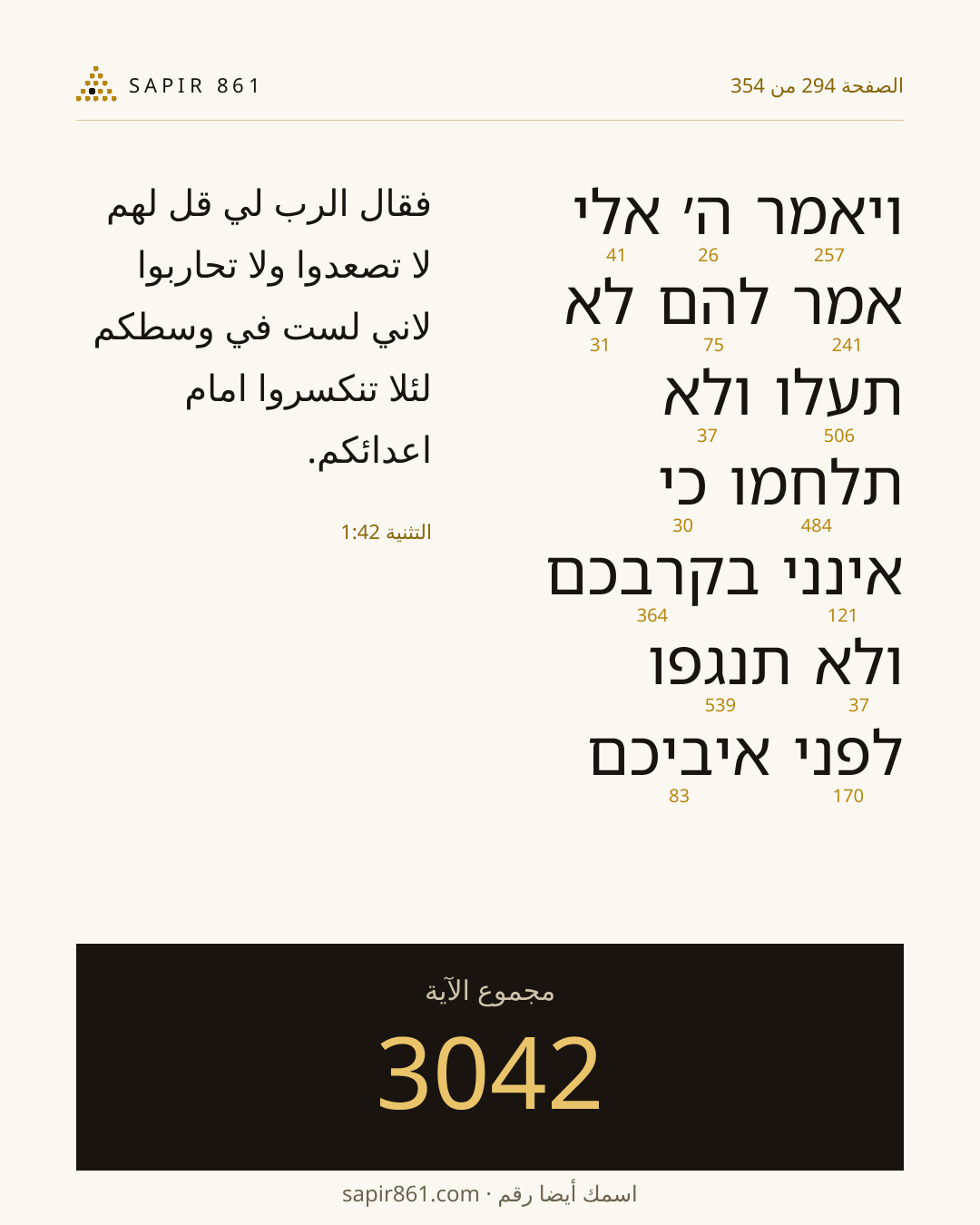 بطاقة الآية 294
