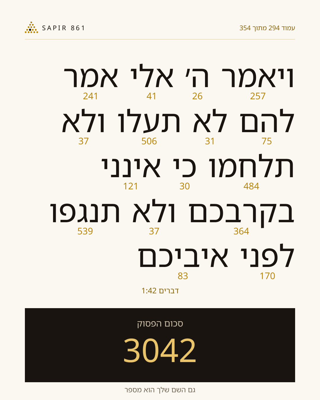 כרטיס פסוק 294