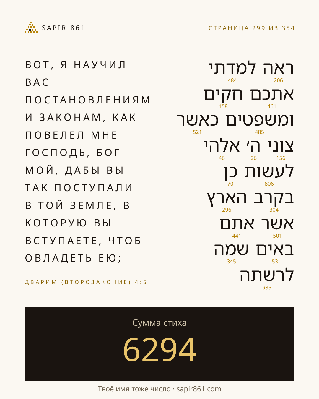 Карточка стиха 299