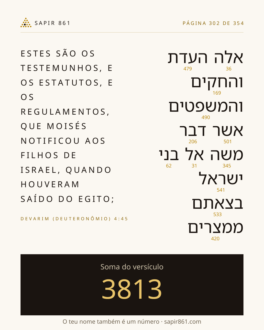 Cartão do versículo 302