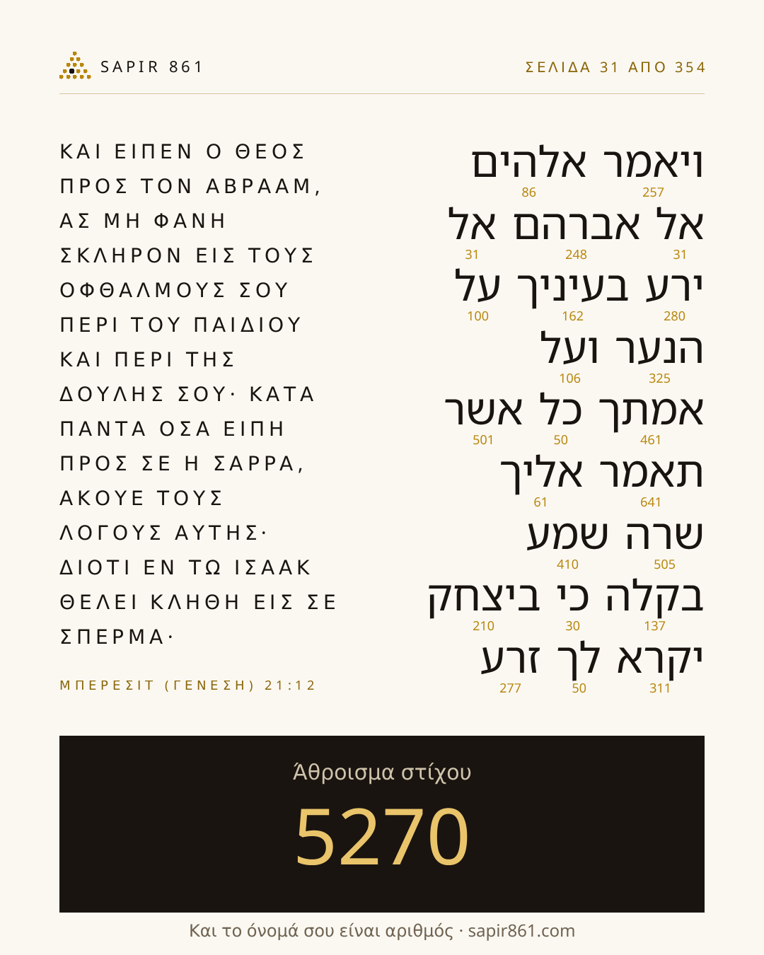 Κάρτα στίχου 31