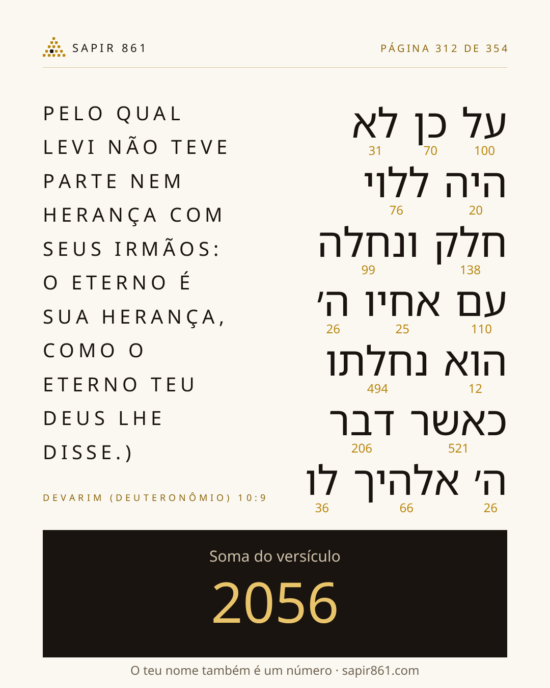 Cartão do versículo 312