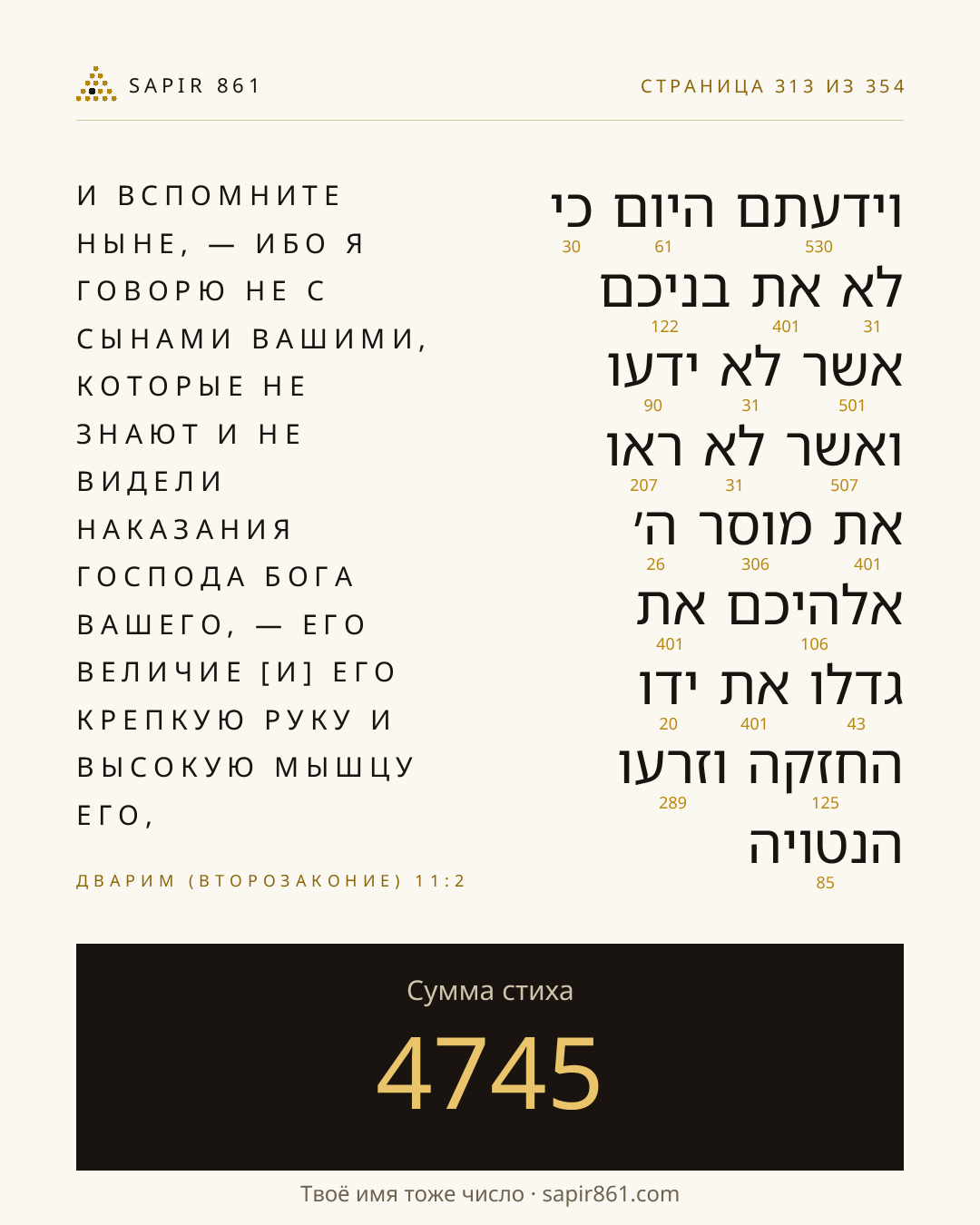 Карточка стиха 313